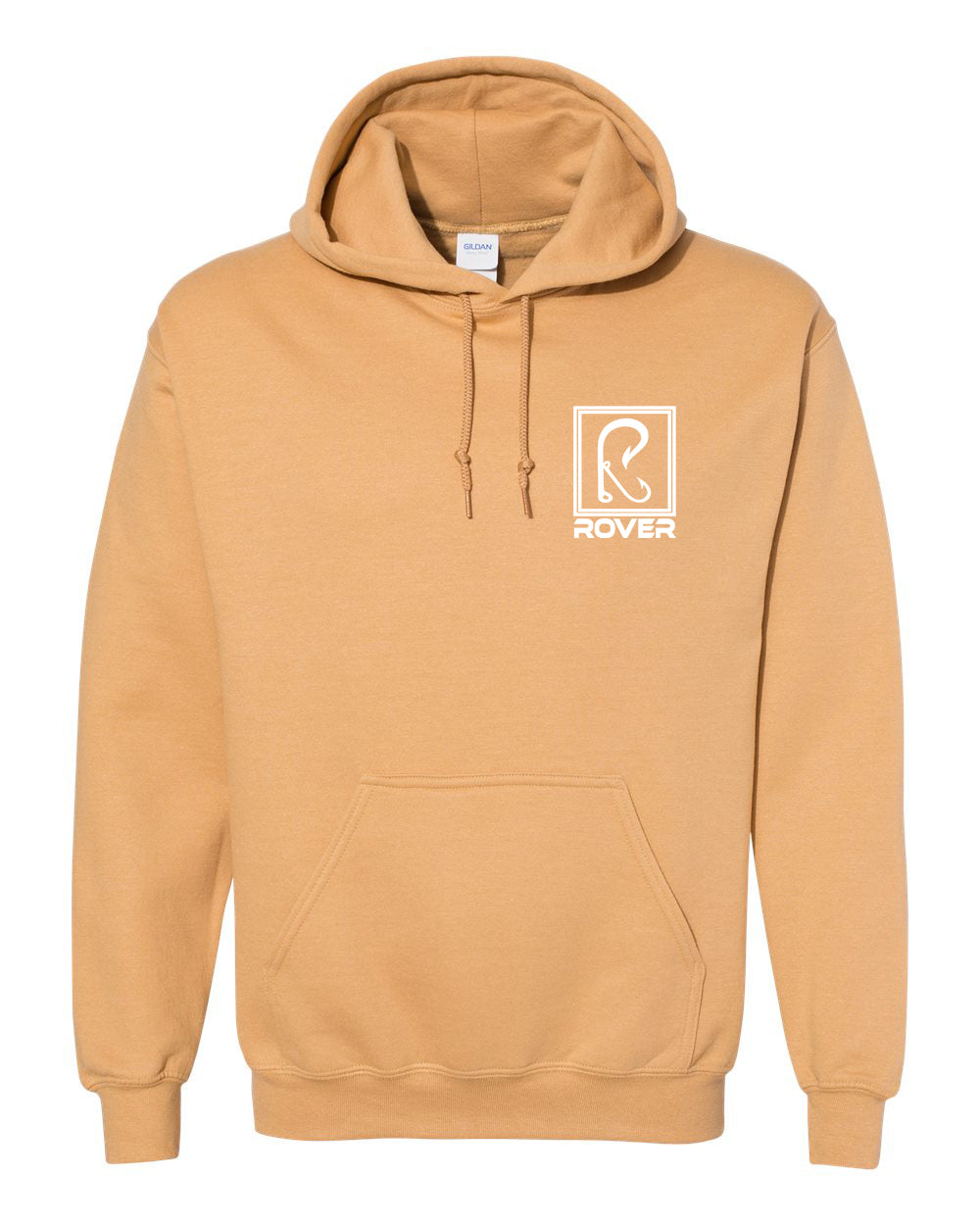 Rover Fish Hooks Square Hoodie Old Gold