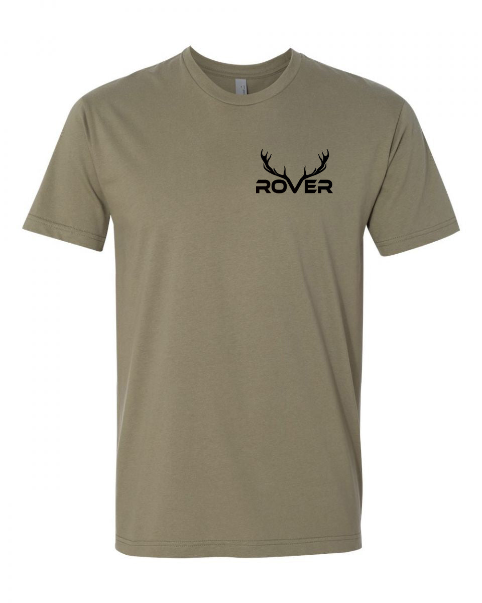 Rover Antlers Tee Light Olive Short Sleeve